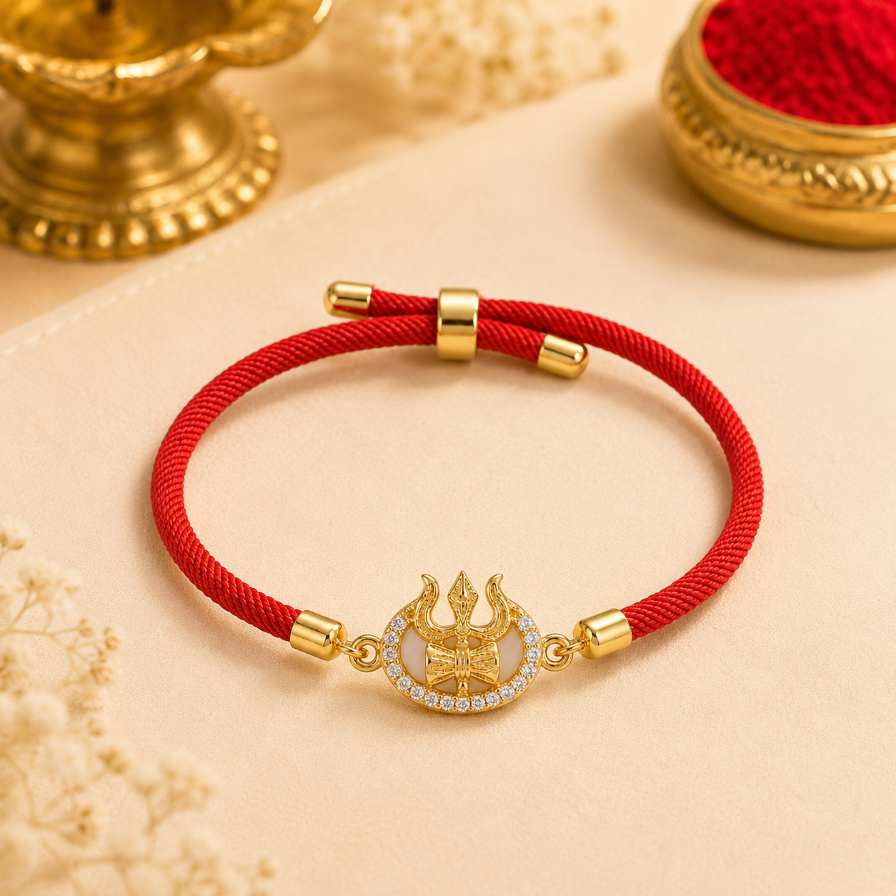 Trishul Damru Bracelet Rakhi