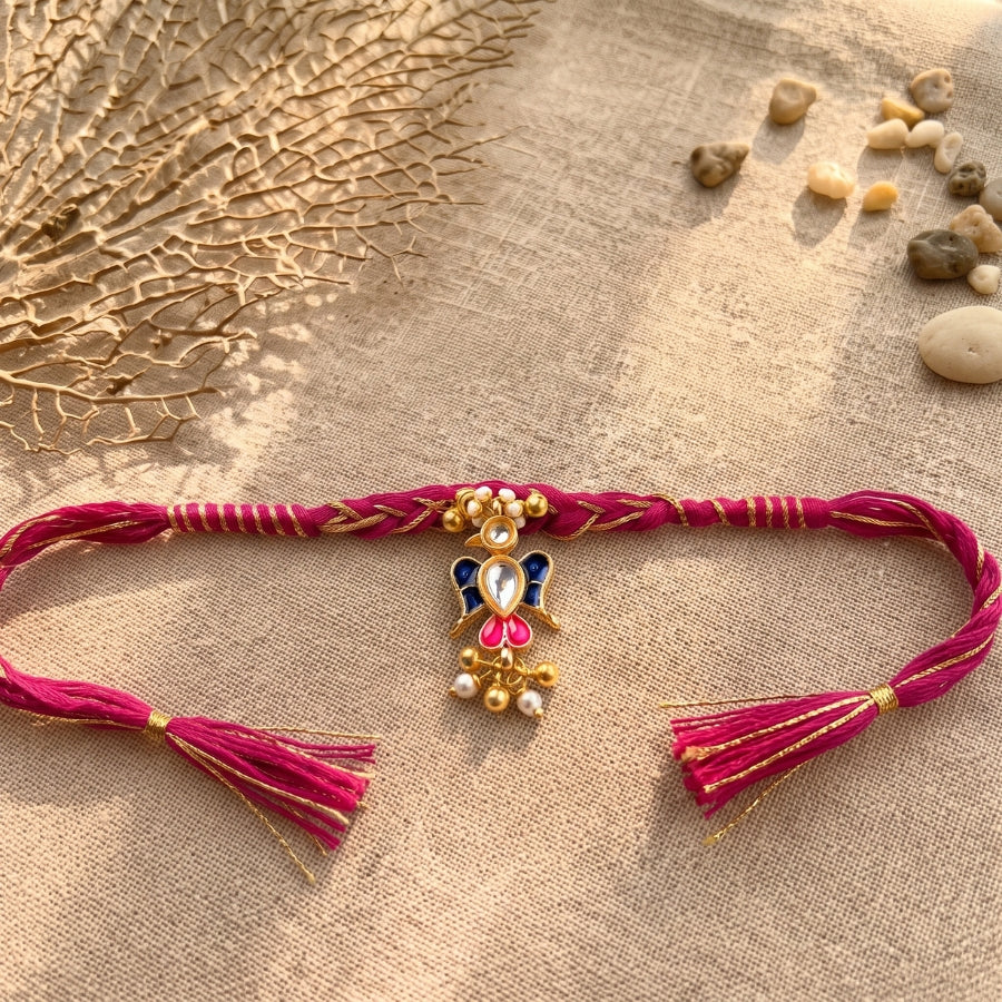 Butterfly Kundan Rakhi