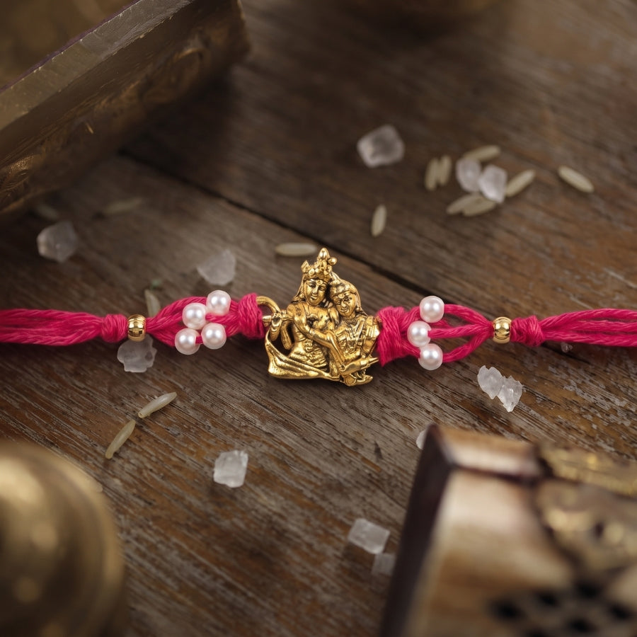Radha Krishna Pearl Rakhi
