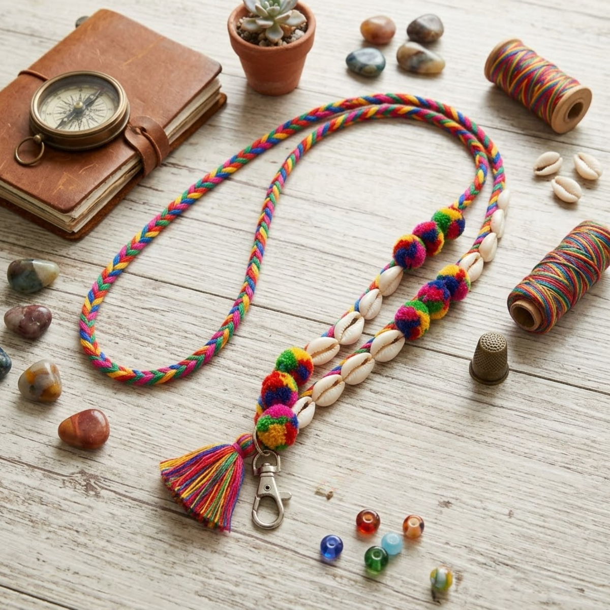 Navrang Kodi Pompom Festive Lanyard - image 3
