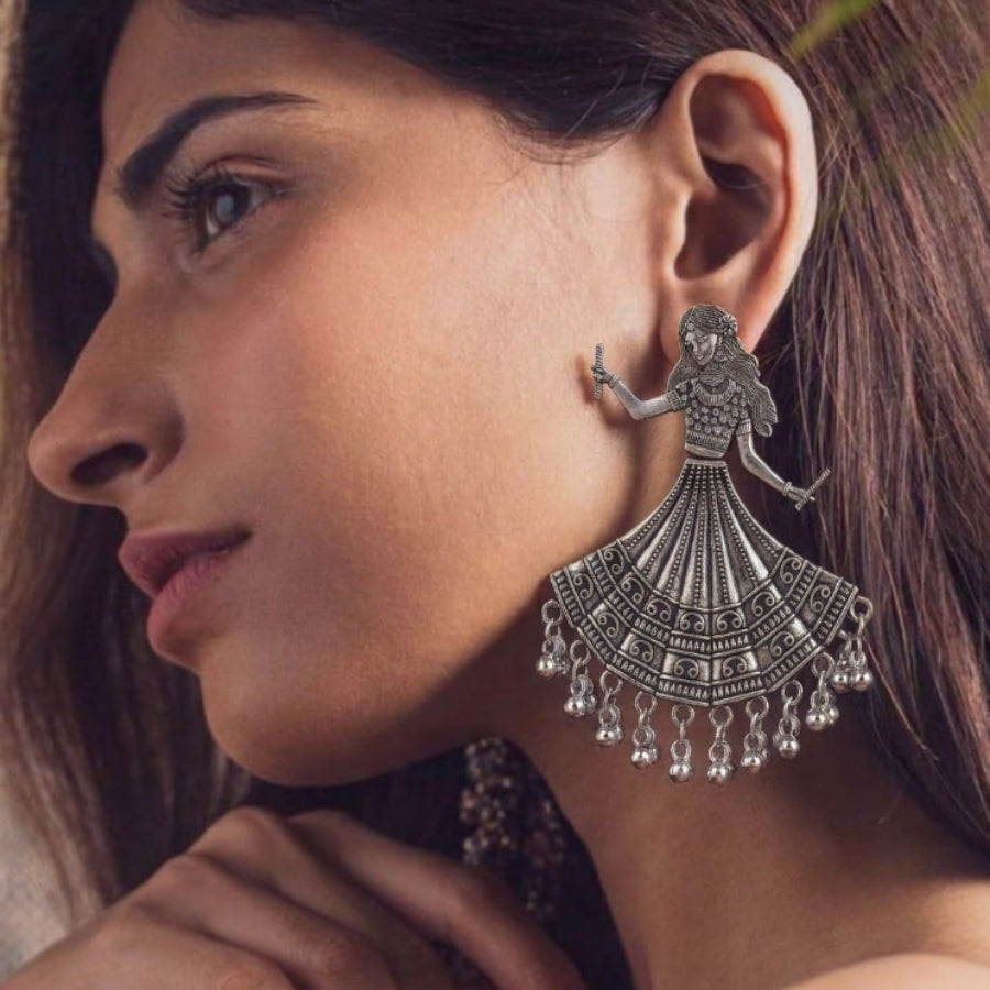 Garba Rani Dandiya Ghughri Earrings