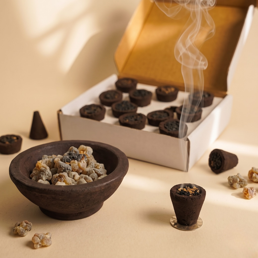 Sambrani Dhoop Cups Classic, styled