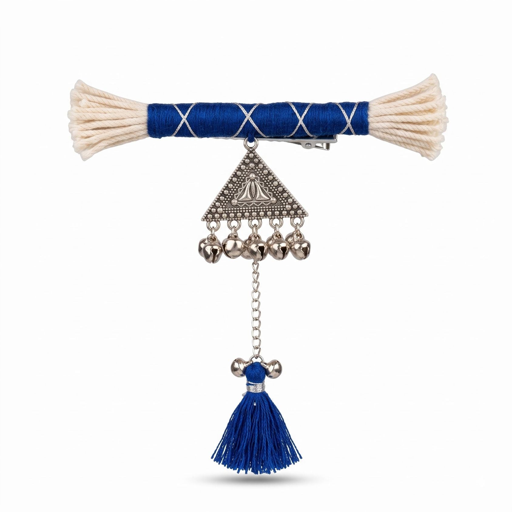 Neel Dori Ghughri Tassel Hair Clip