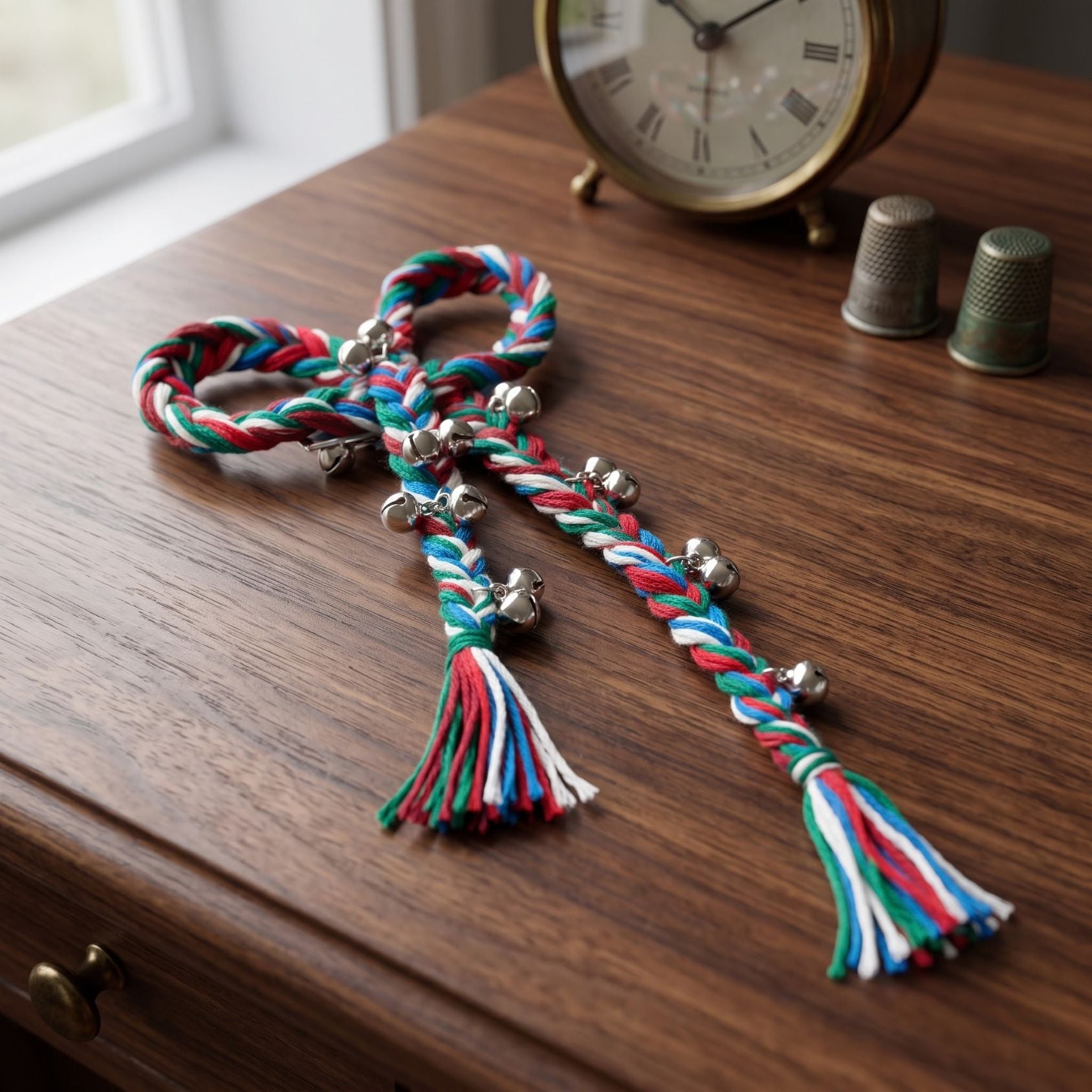 Navrang Dori Ghughri Bow Hair Clip