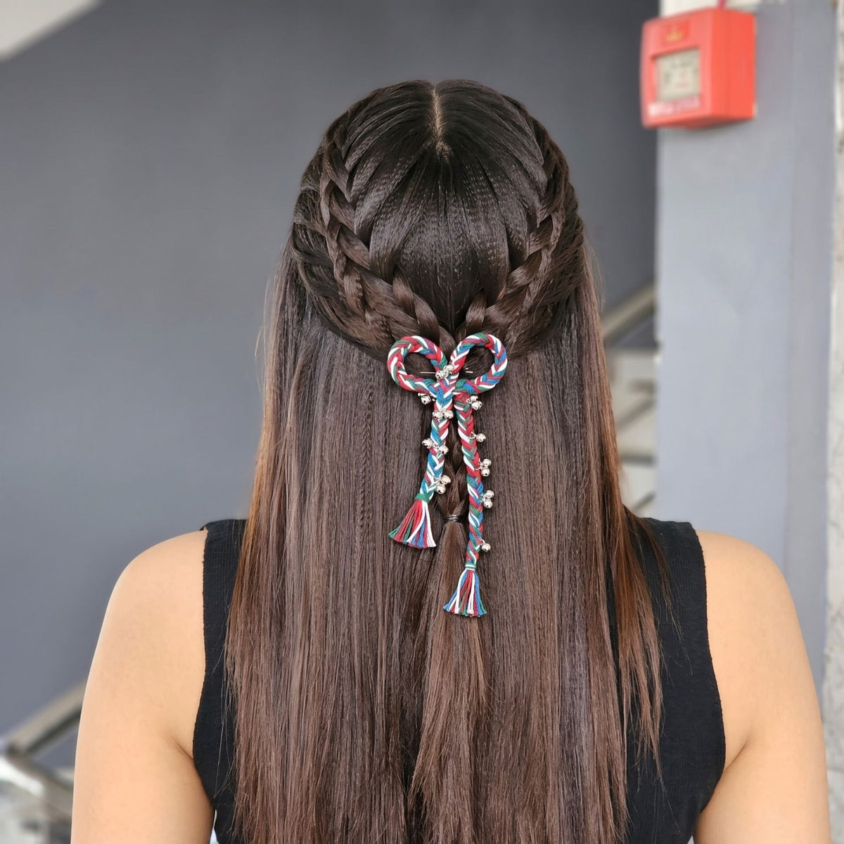 Navrang Dori Ghughri Bow Hair Clip