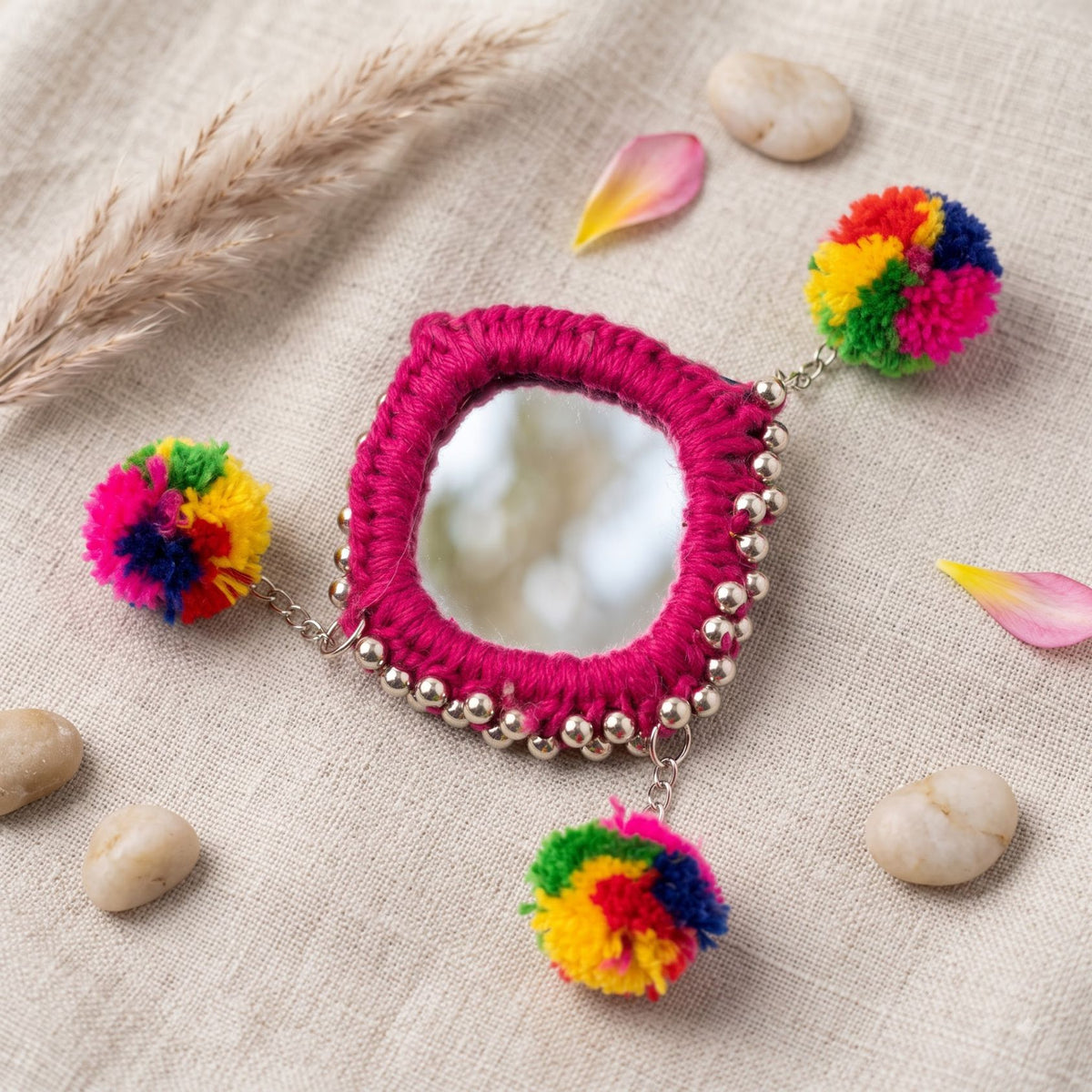 Abhla Rang Pompom Hair Latkan - image 2