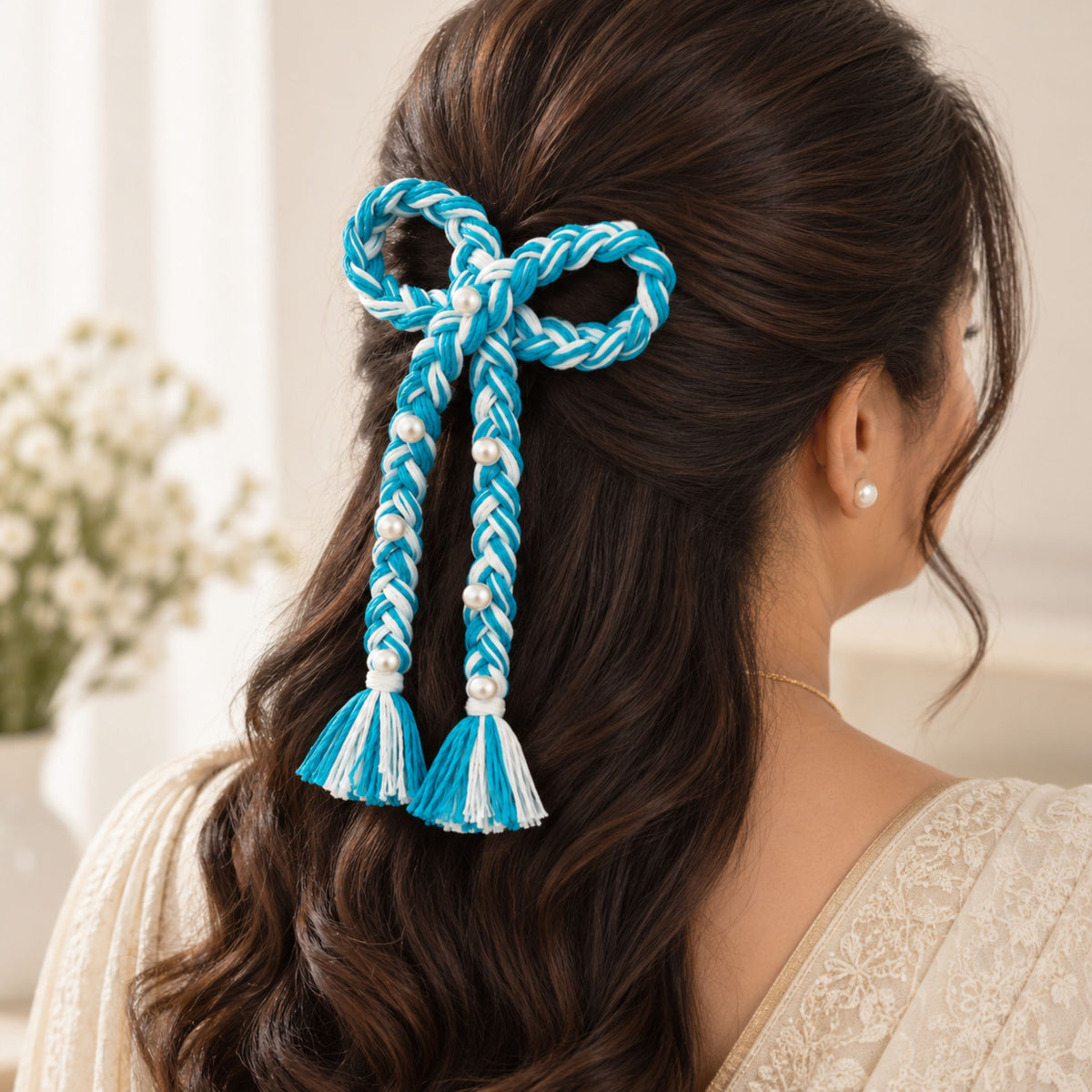 Neel Dori Braided Hair Bow - image 1
