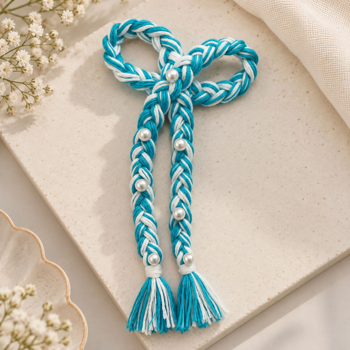 Neel Dori Braided Hair Bow - image 3