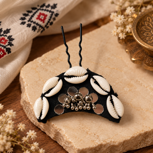 Kaali Kodi Abhla Ghughri Hair Pin - image 2