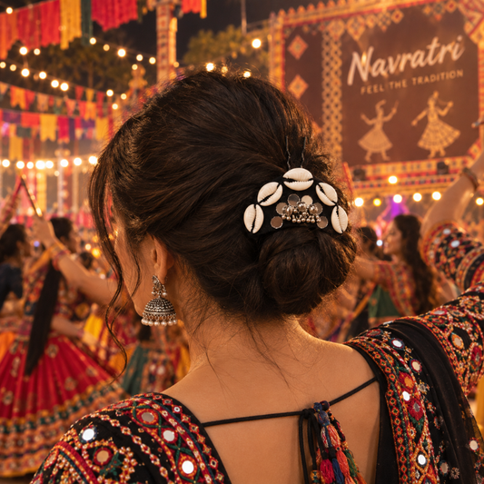 Kaali Kodi Abhla Ghughri Hair Pin - image 4
