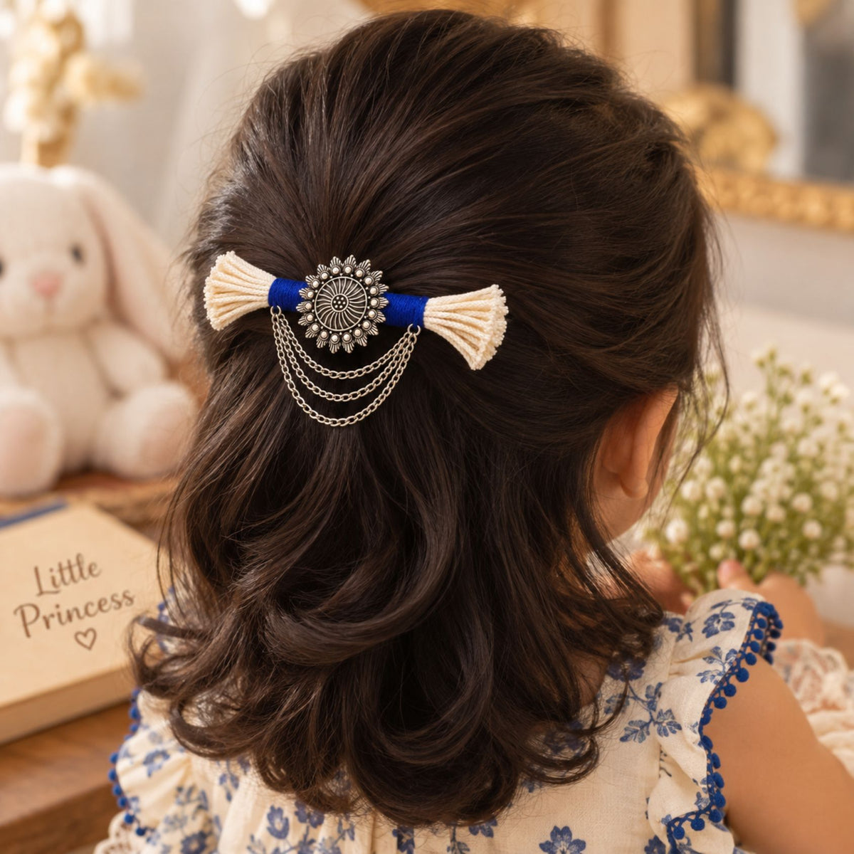 Neel Suraj Dori Chain Hair Clip - image 1