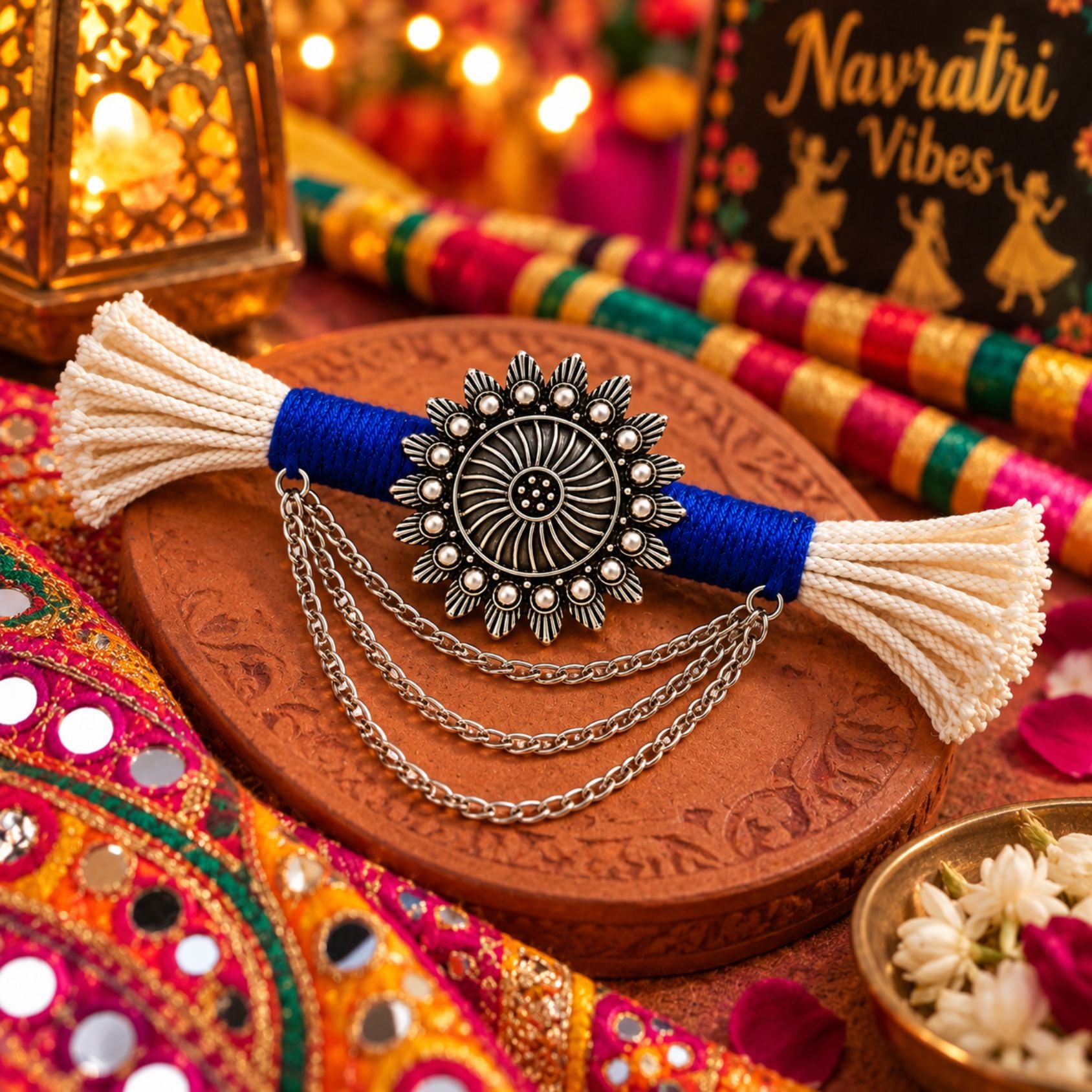 Neel Suraj Dori Chain Hair Clip - image 5