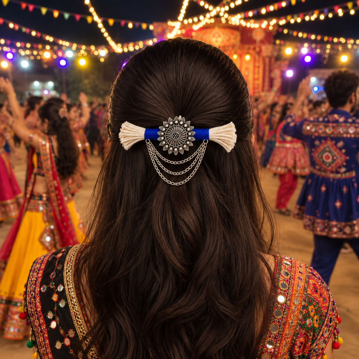 Neel Suraj Dori Chain Hair Clip - image 6