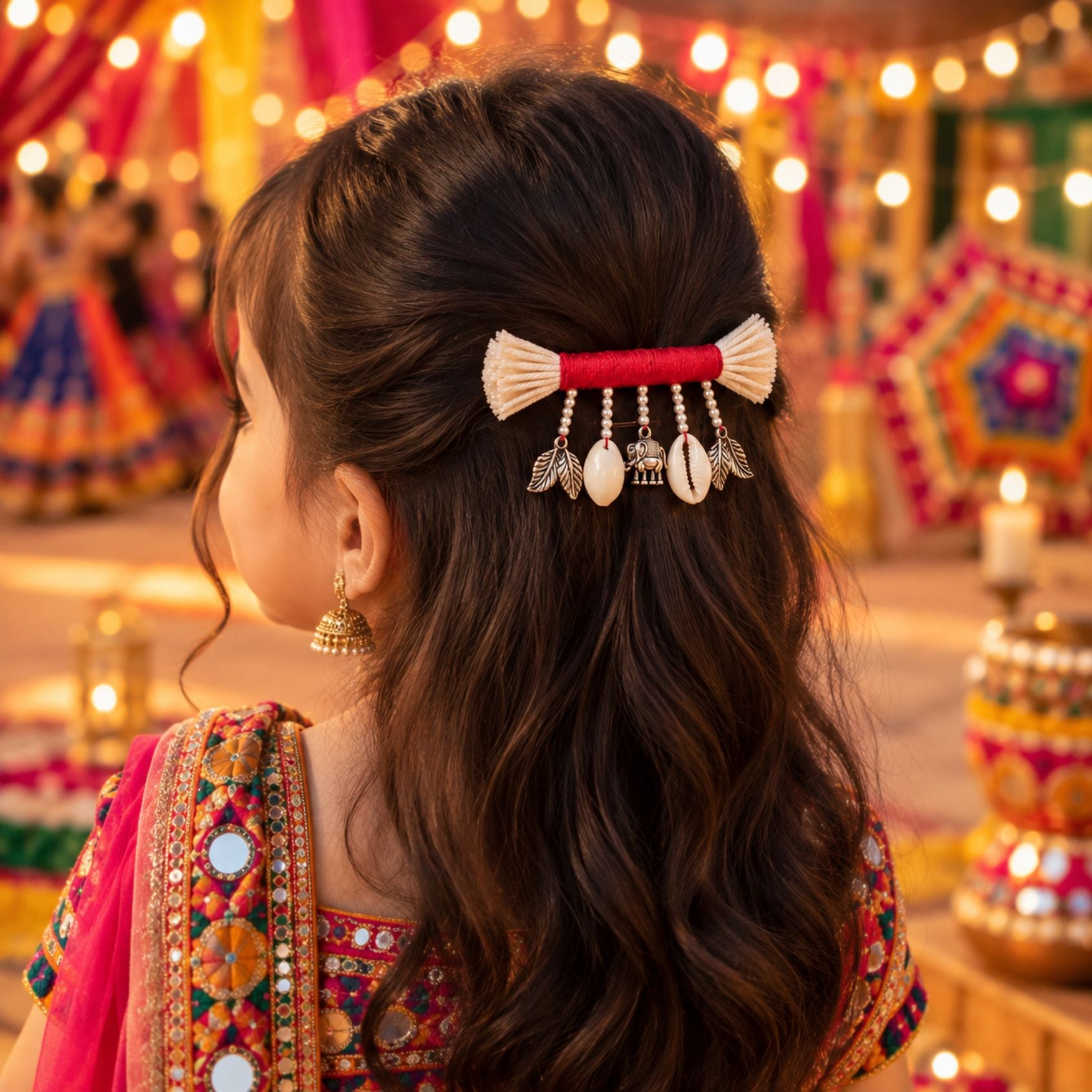 Gajraaj Kodi Phool Festive Hair Clip - image 1