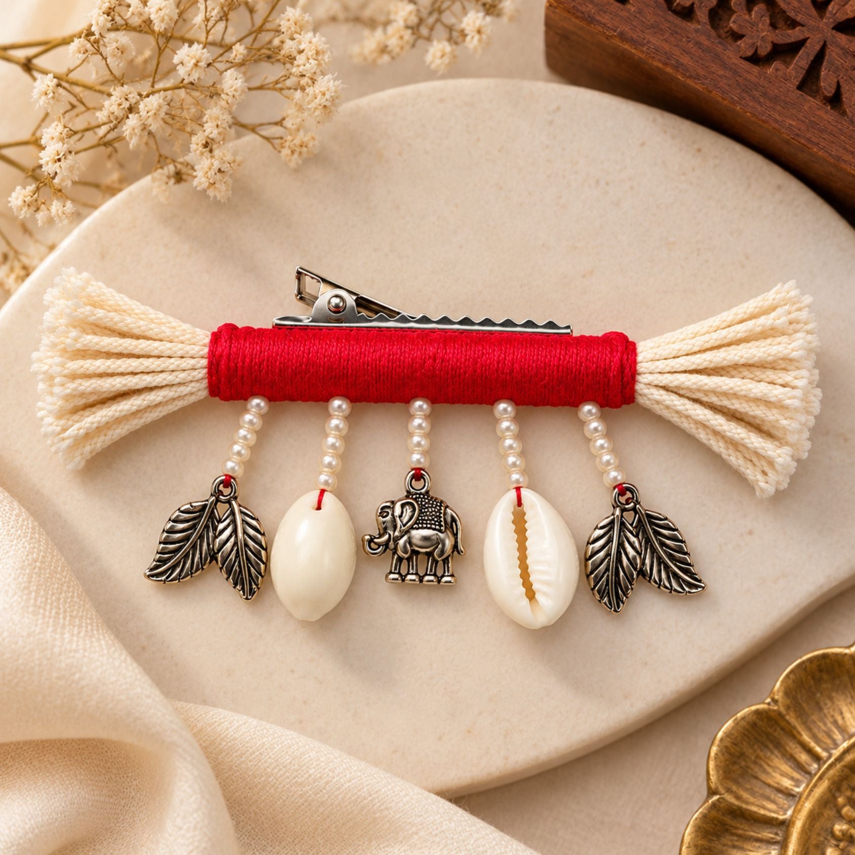 Gajraaj Kodi Phool Festive Hair Clip - image 5