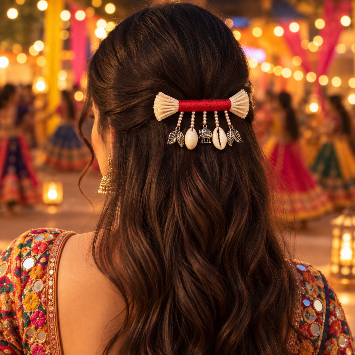 Gajraaj Kodi Phool Festive Hair Clip - image 6