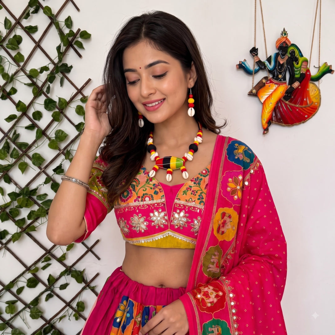 Rang Kodi Dori Festive Necklace Set