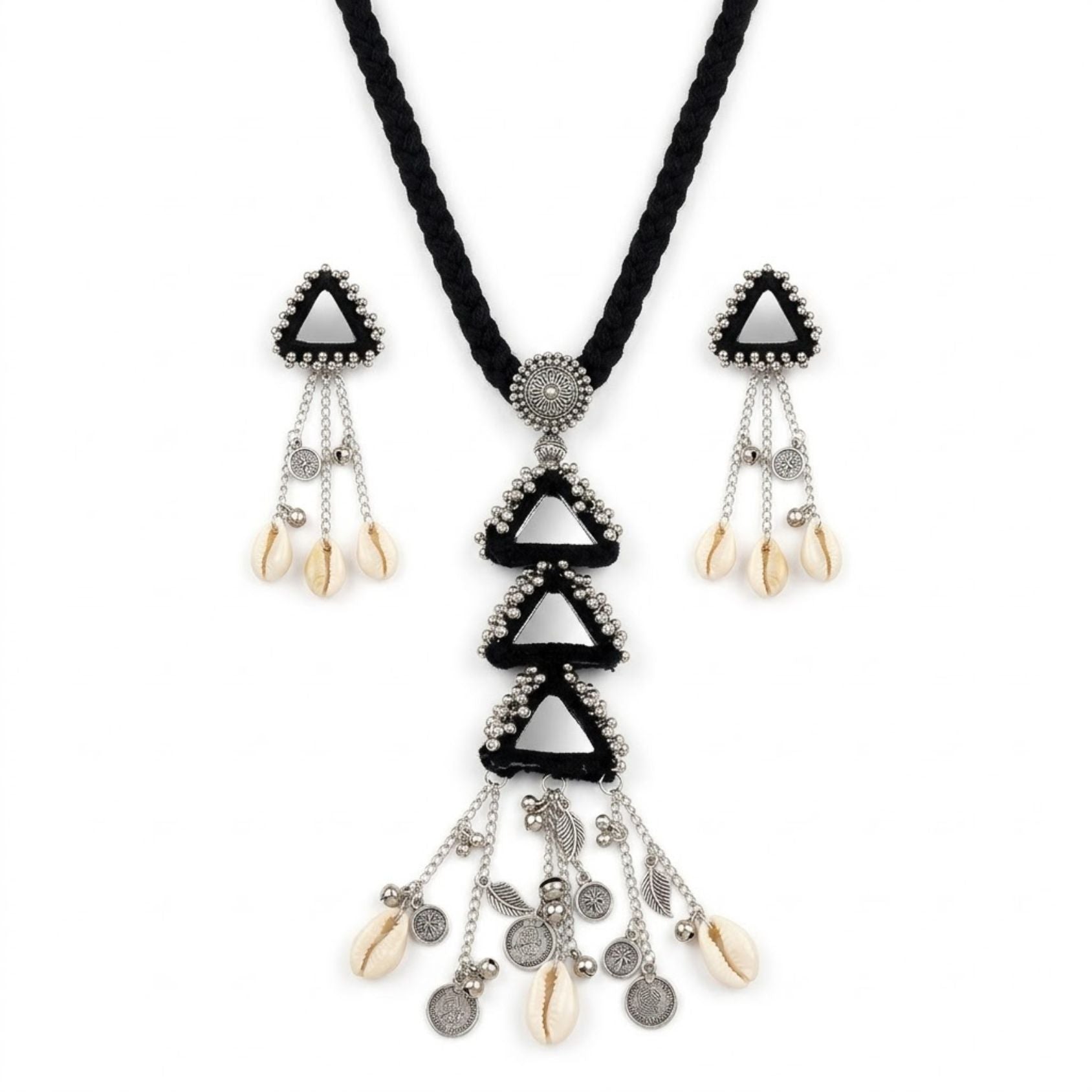 Kaali Trikon Abhla Kodi Necklace Set