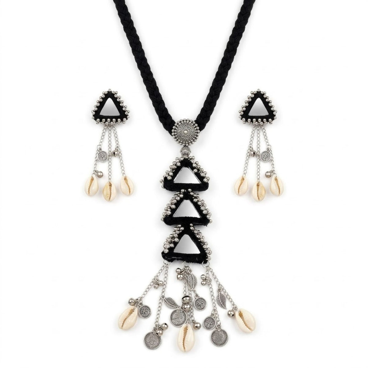 Kaali Trikon Abhla Kodi Necklace Set