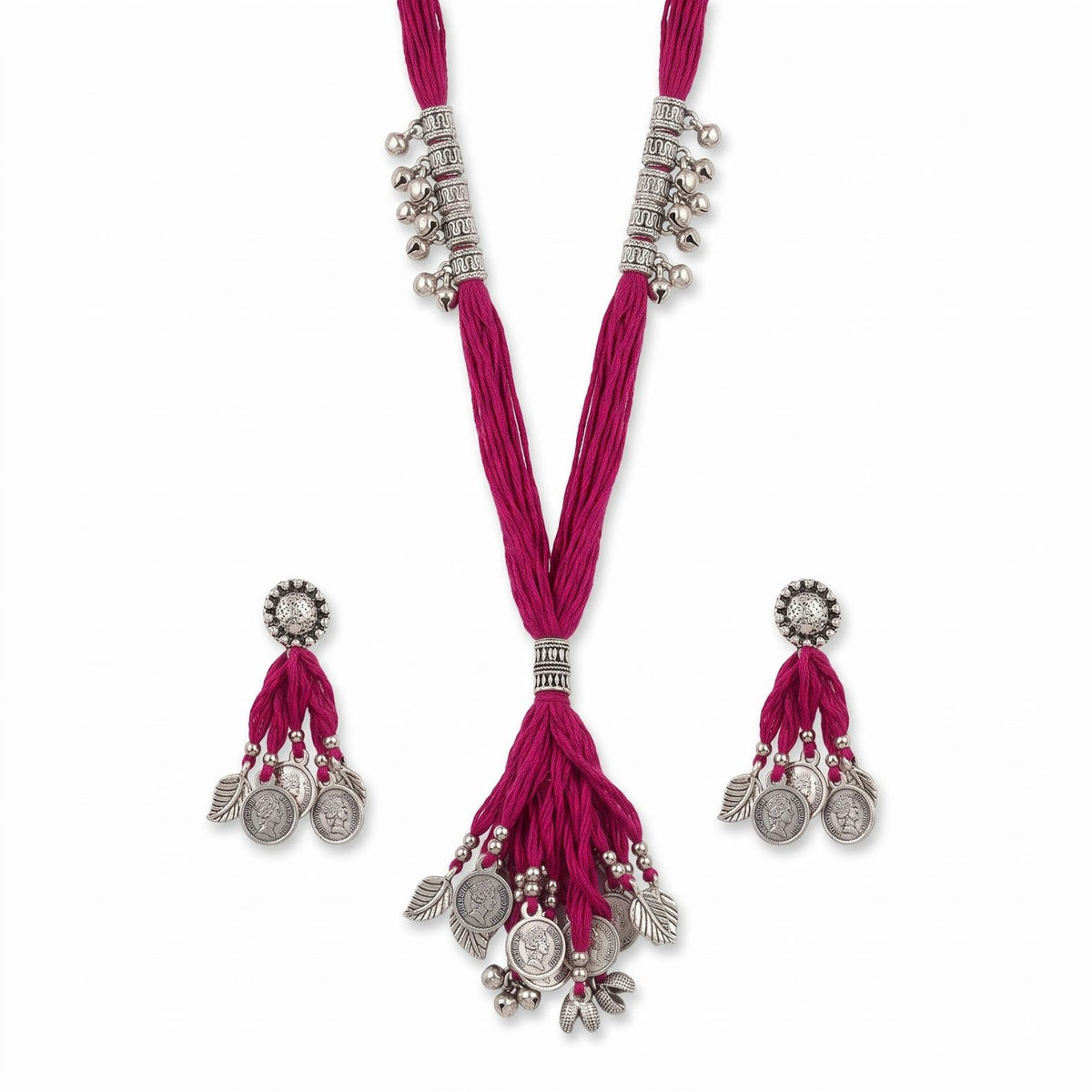 Rani Dhaga Sikka Latkan Necklace Set