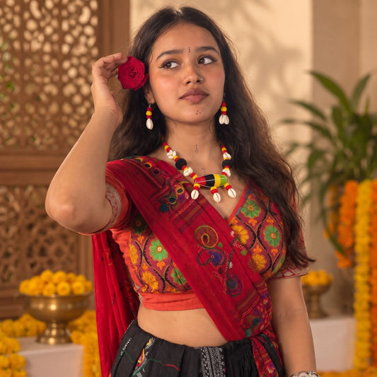Rang Kodi Dori Festive Necklace Set - image 1