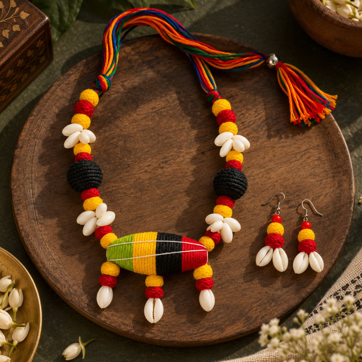 Rang Kodi Dori Festive Necklace Set - image 2