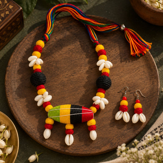 Rang Kodi Dori Festive Necklace Set - image 2