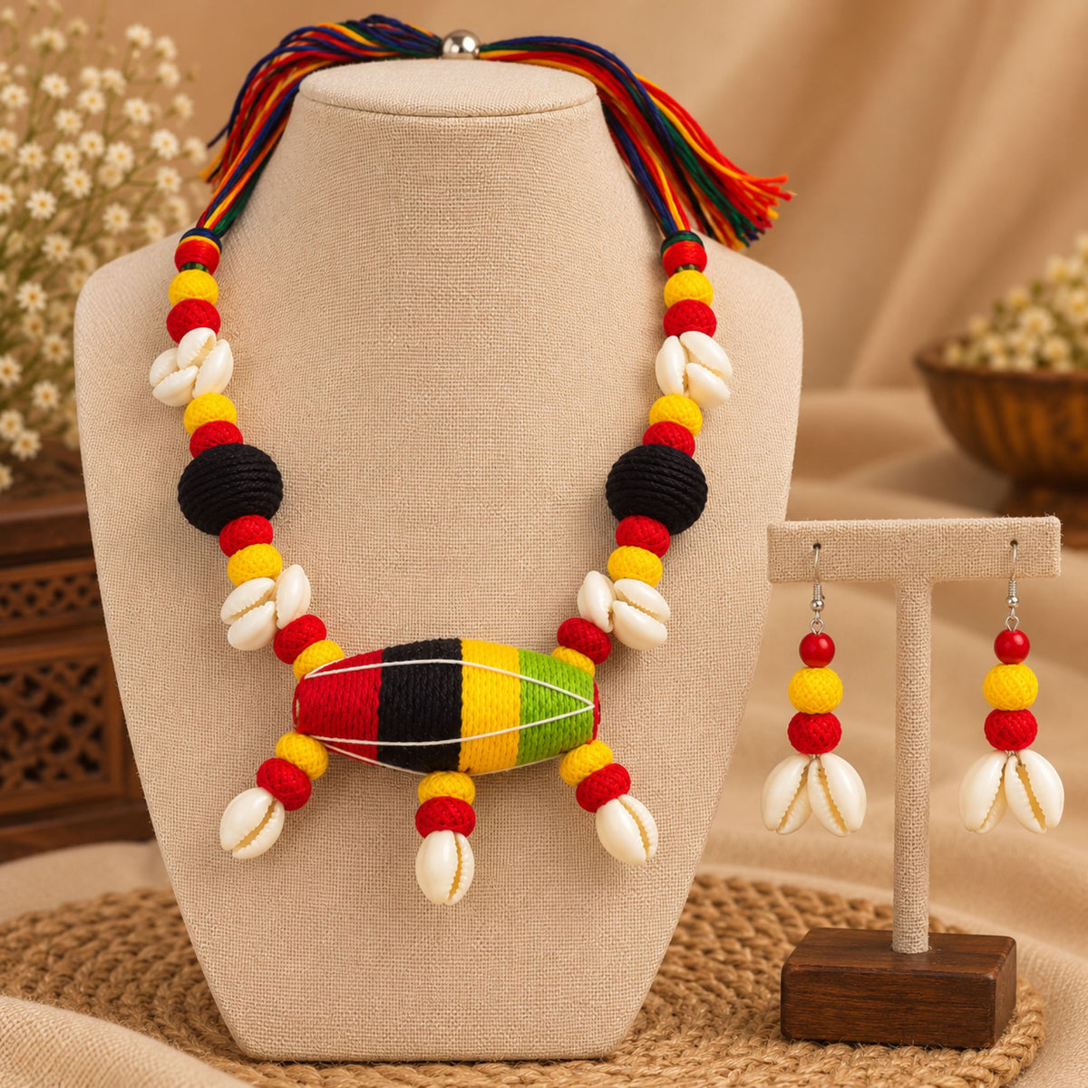 Rang Kodi Dori Festive Necklace Set - image 3