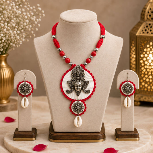 Maa Ambe Kodi Thread Pendant Set - image 2