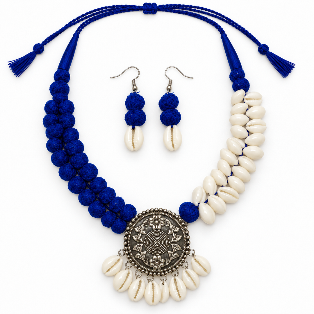 Neel Kodi Mandal Thread Necklace Set - image 1