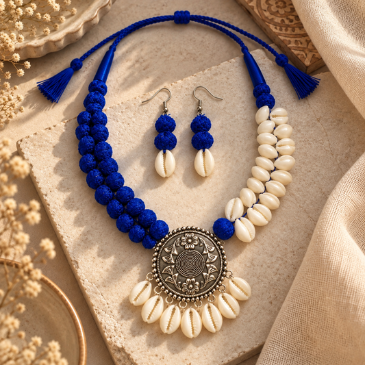 Neel Kodi Mandal Thread Necklace Set - image 2