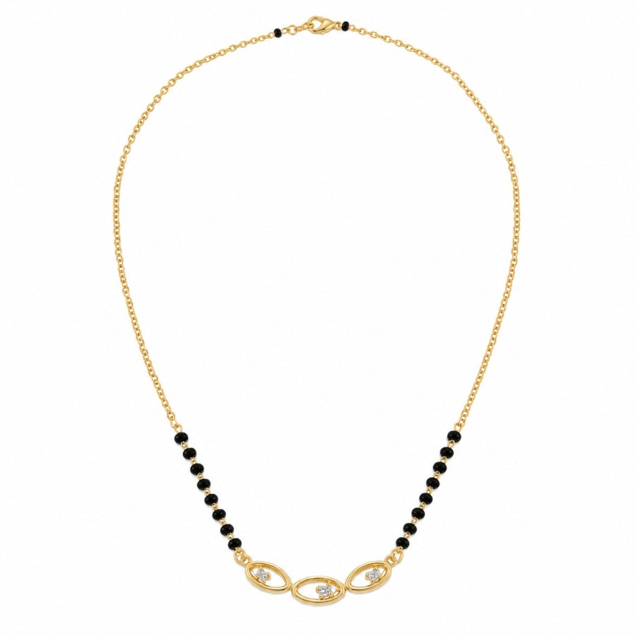Trinayani Oval Mangalsutra