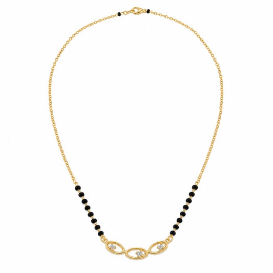 Trinayani Oval Mangalsutra