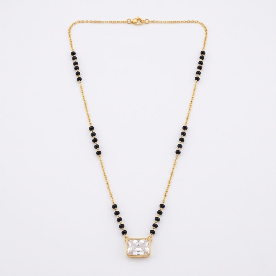 Rajmudra Emerald Cut Mangalsutra