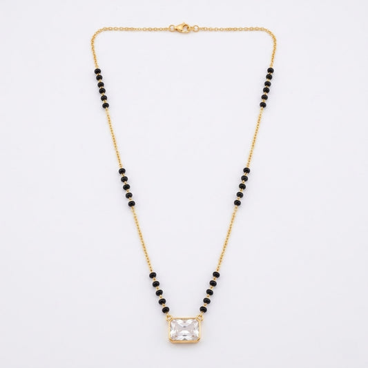 Rajmudra Emerald Cut Mangalsutra