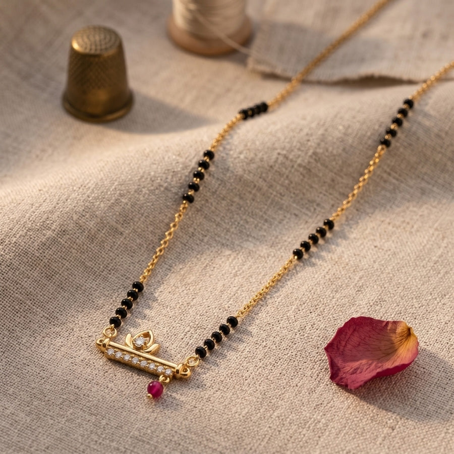 Padmavati Ruby Drop Mangalsutra
