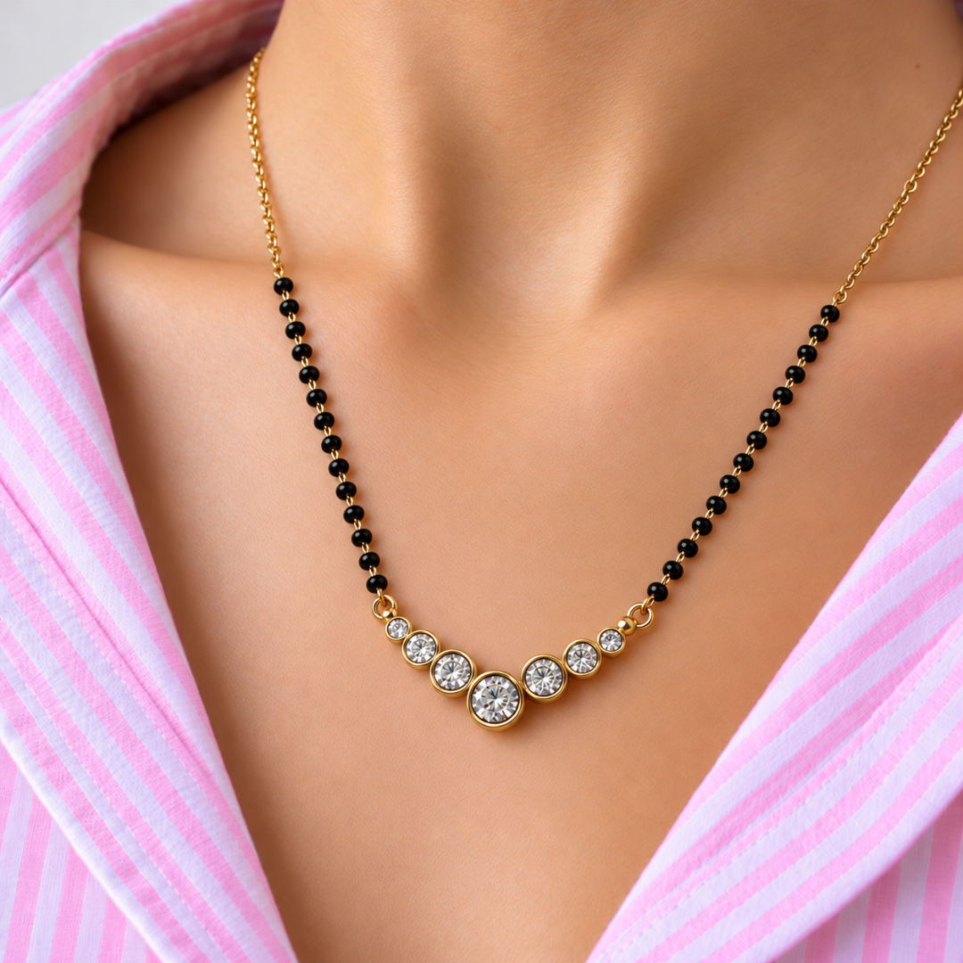 Saptak Bezel Mangalsutra - photo 3