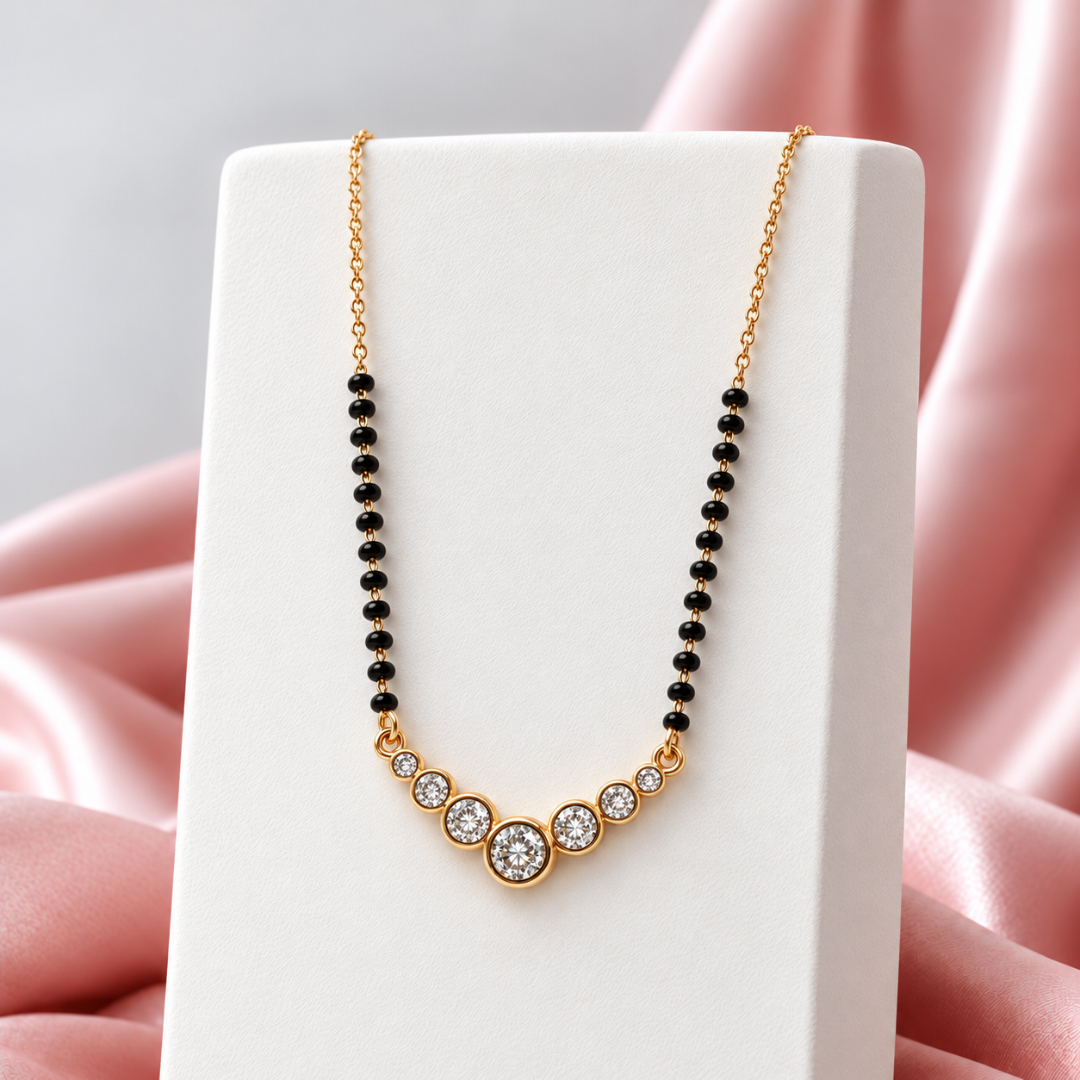 Saptak Bezel Mangalsutra - photo 4
