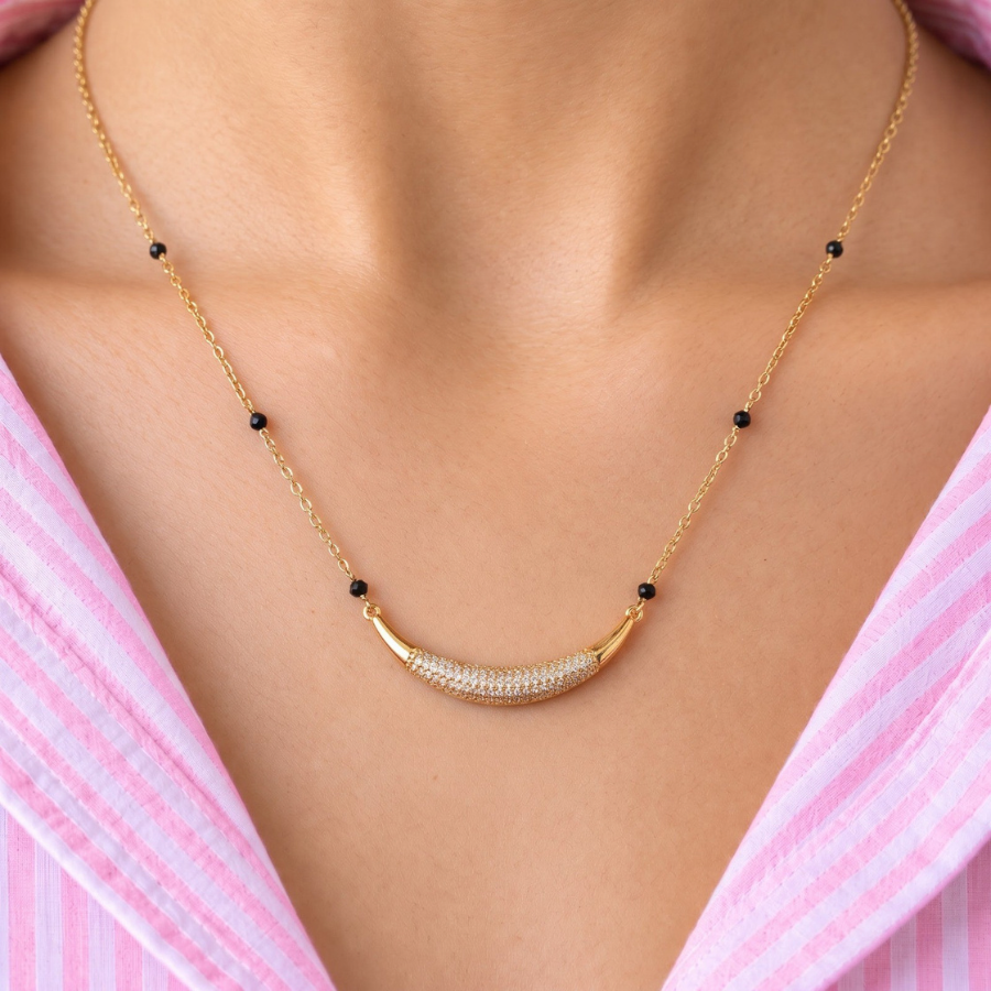 Kinara Pave Arc Mangalsutra - photo 1