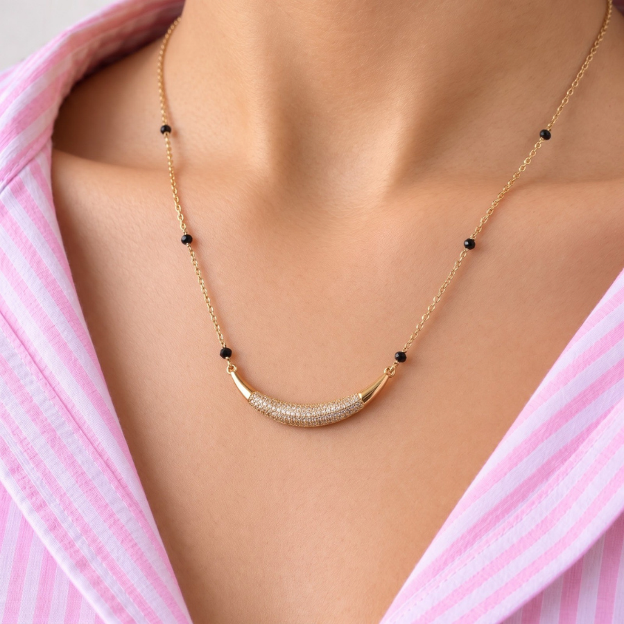Kinara Pave Arc Mangalsutra - photo 2