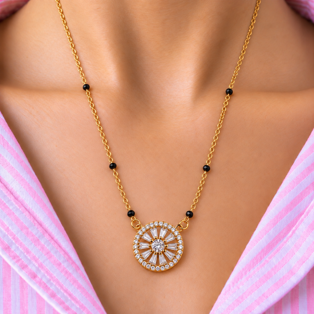 Prabha Baguette Disc Mangalsutra - photo 1