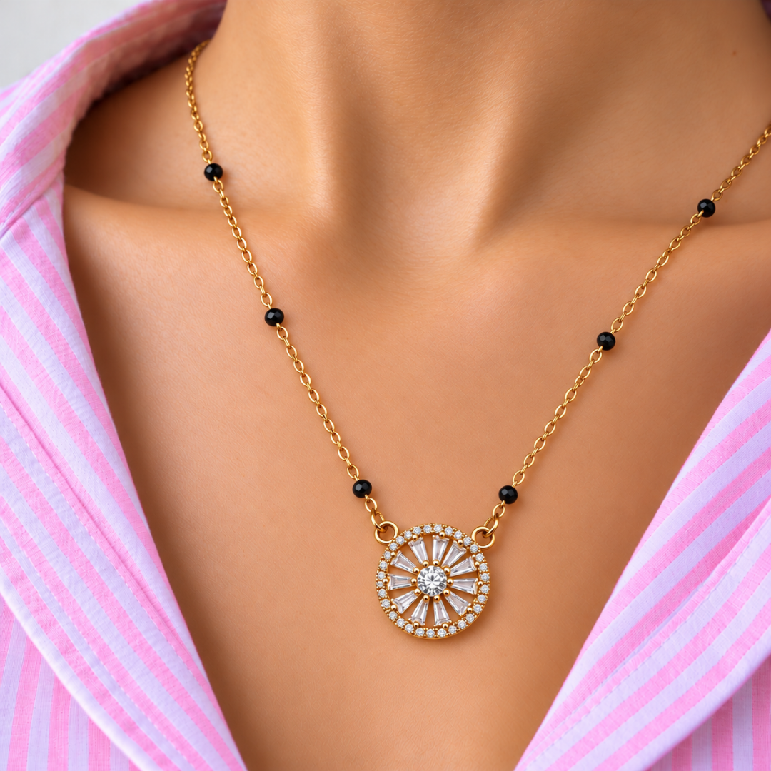 Prabha Baguette Disc Mangalsutra - photo 3