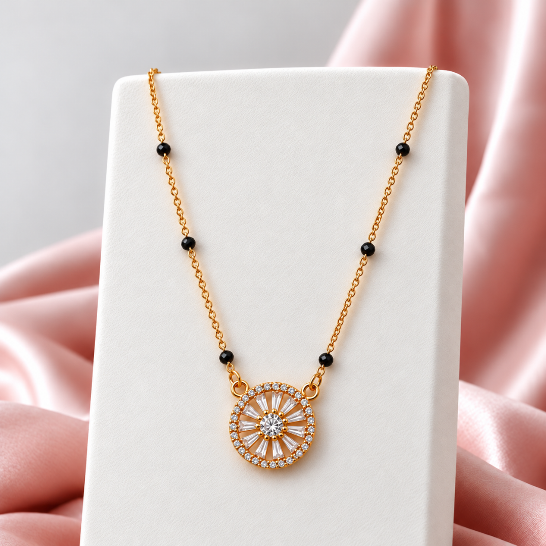 Prabha Baguette Disc Mangalsutra - photo 4