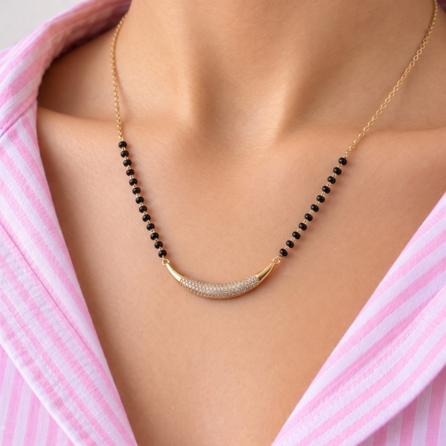 Mehr Pave Arc Mangalsutra - photo 2