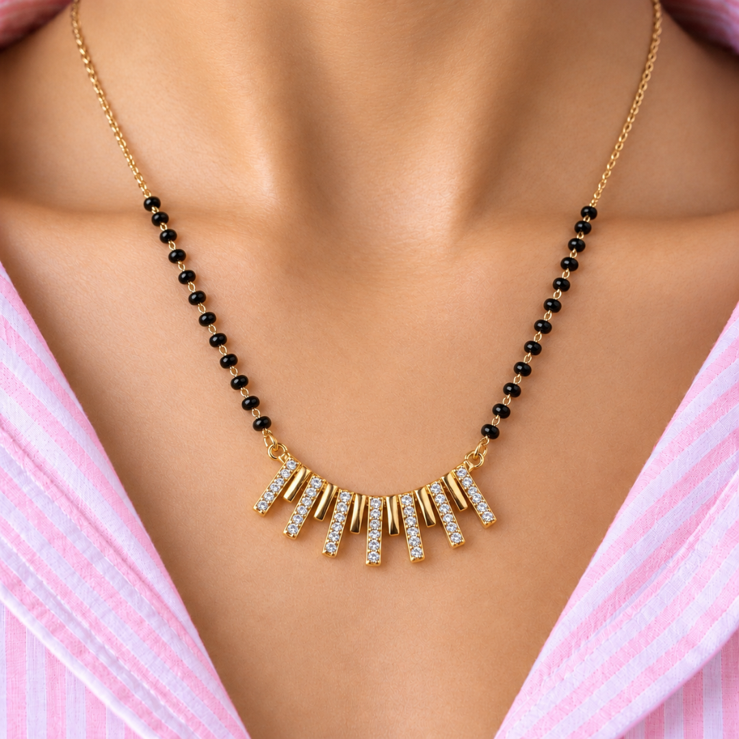 Toran Bar Fringe Mangalsutra - photo 1