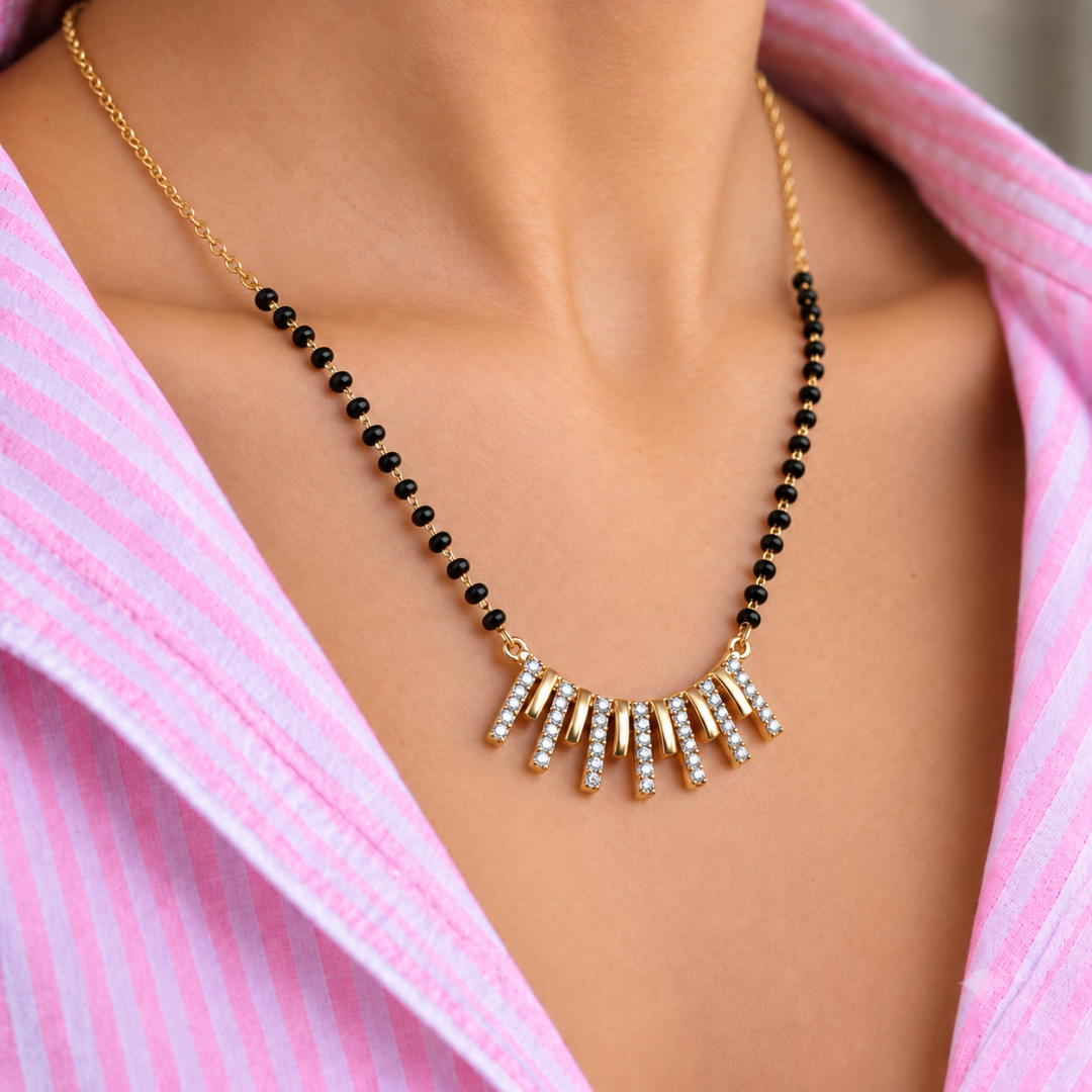 Toran Bar Fringe Mangalsutra - photo 2