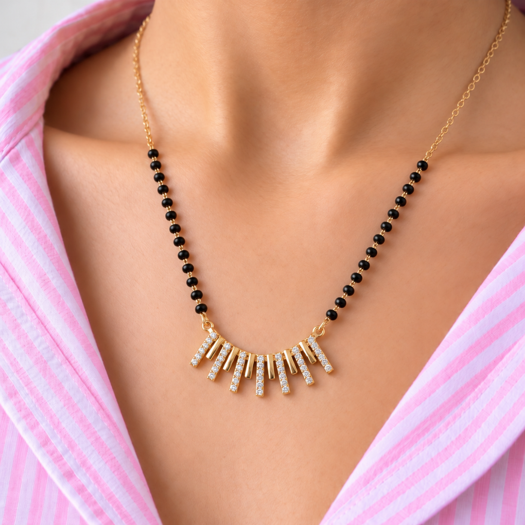 Toran Bar Fringe Mangalsutra - photo 3