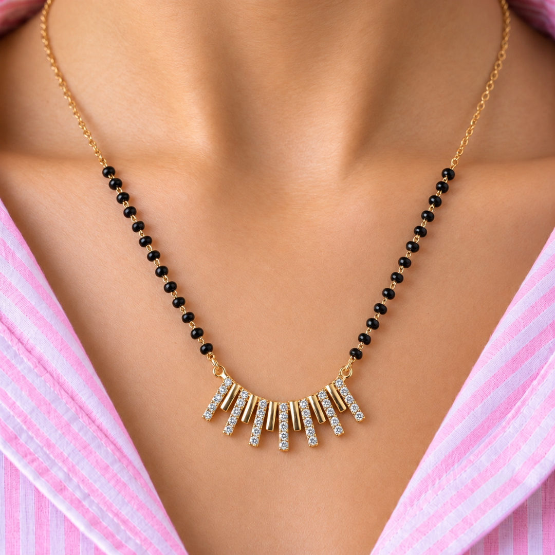 Toran Bar Fringe Mangalsutra - photo 5