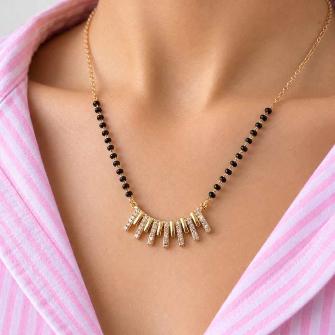 Toran Bar Fringe Mangalsutra - photo 6