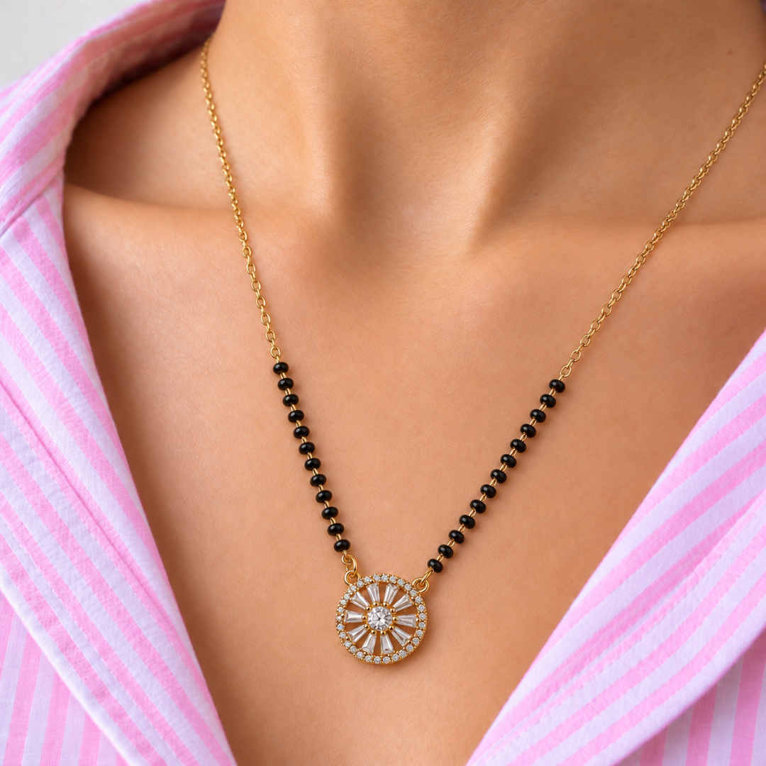 Tejal Baguette Disc Mangalsutra - photo 3